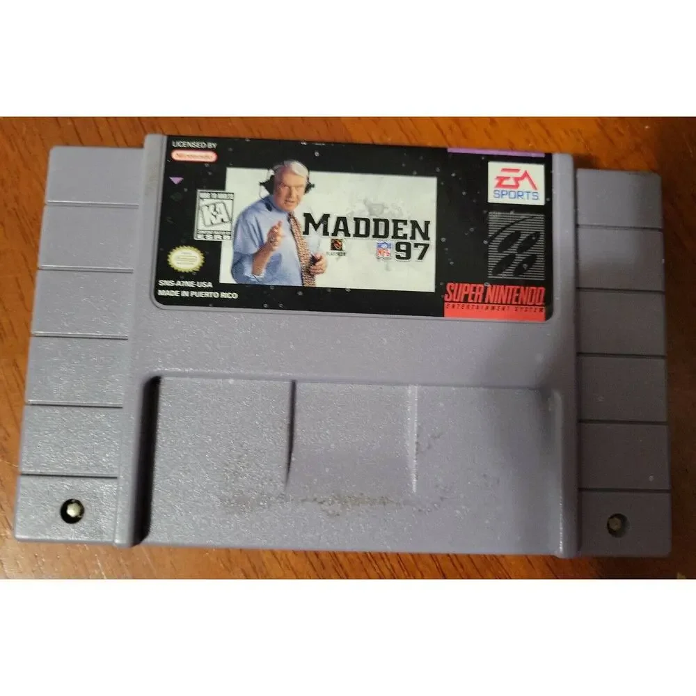 Madden 97 UNTESTED Cartridge (Super Nintendo, 1997)